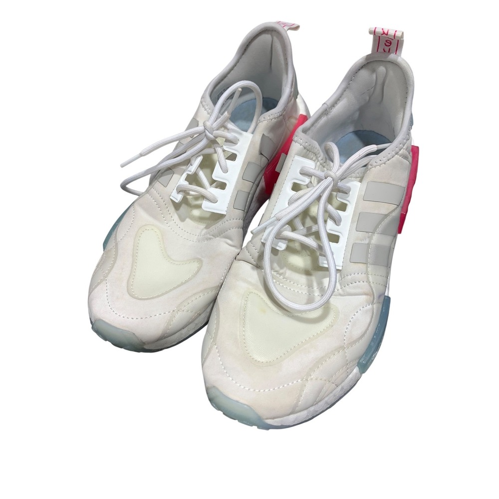 Adidas NMD R1 Spectoo Women Size 9 White Signal Pink Sneakers GZ9282